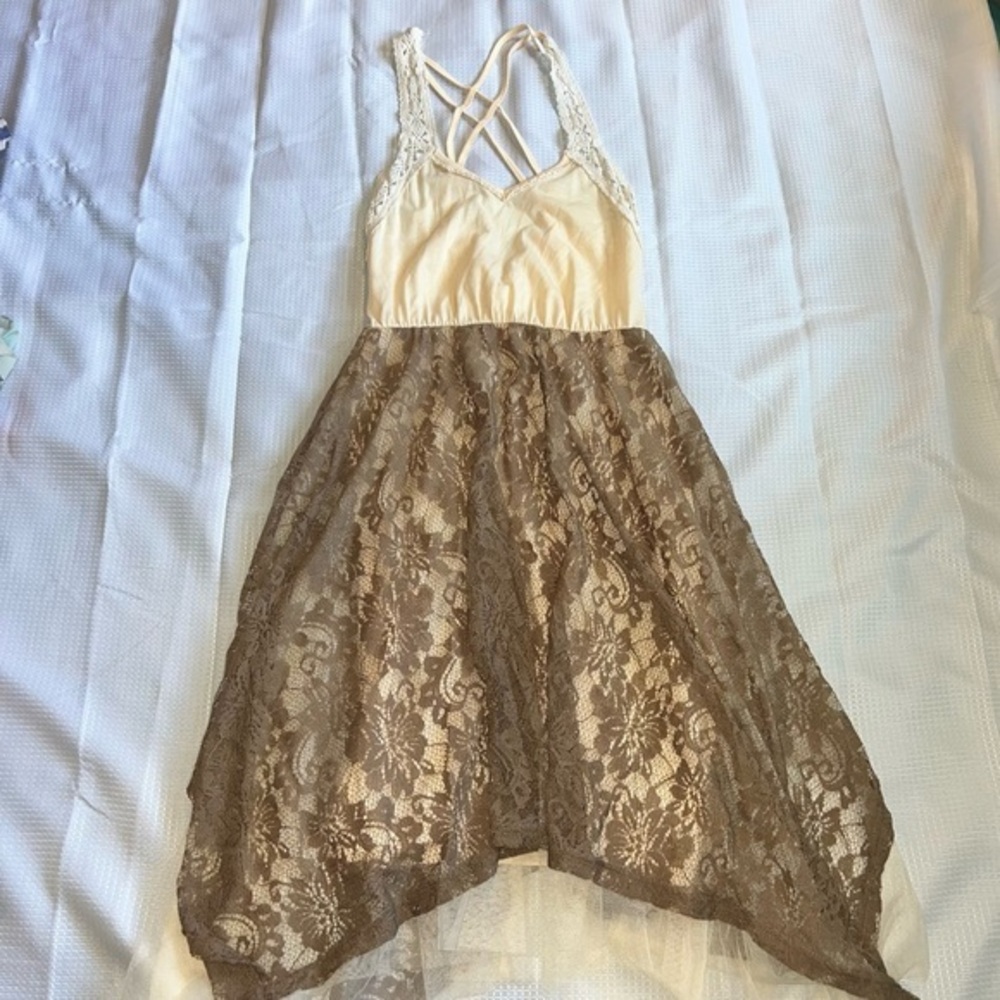 EUC Altar'd State Beige/Tan Summer Dress B